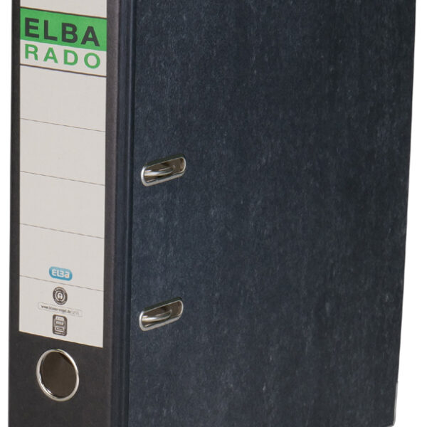 ELBA ordner rado gewolkt, rugbreedte: 80 mm, zwart