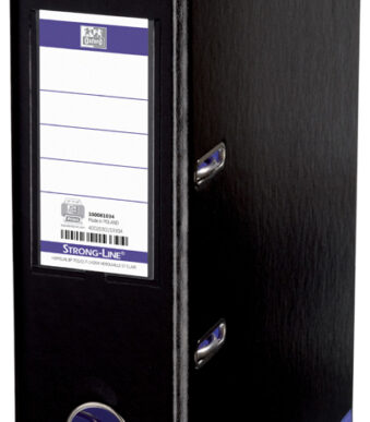 Oxford ordner myColour, rugbreedte: 80 mm, zwart/violet