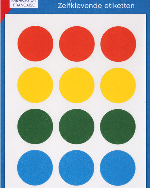 Gekleurde markeringspunten, 19 mm diameter