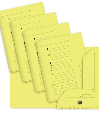Oxford dossiermap HV, PASTEL geel, 240 g/m2
