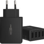 ANSMANN - USB-lader met 4 USB-A-poorten - Voor stopcontact