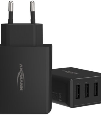 ANSMANN - USB-lader met 4 USB-A-poorten - Voor stopcontact