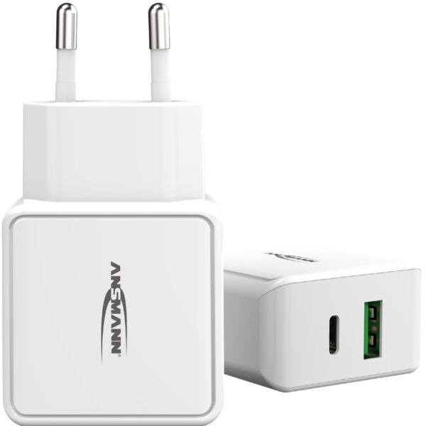 ANSMANN - USB-lader met 2 uitgangen - 18W Power Delivery