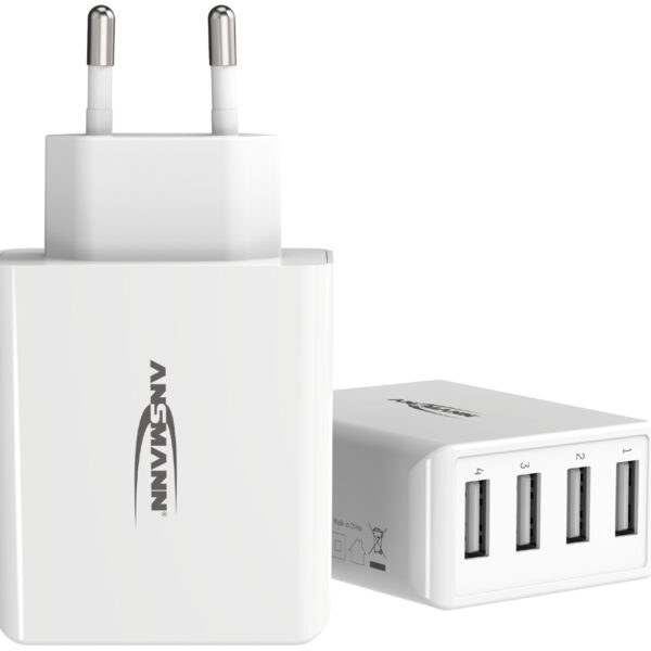 Hier is mijn suggestie voor de vertaling: ANSMANN - USB-thuislader met 4 USB-A-poorten - HC430