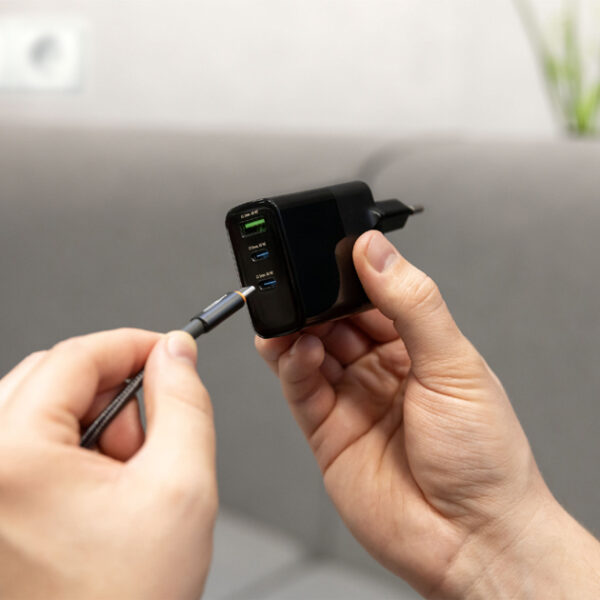 ANSMANN - USB-lader voor stopcontact - 365PD - Kleur: Zwart