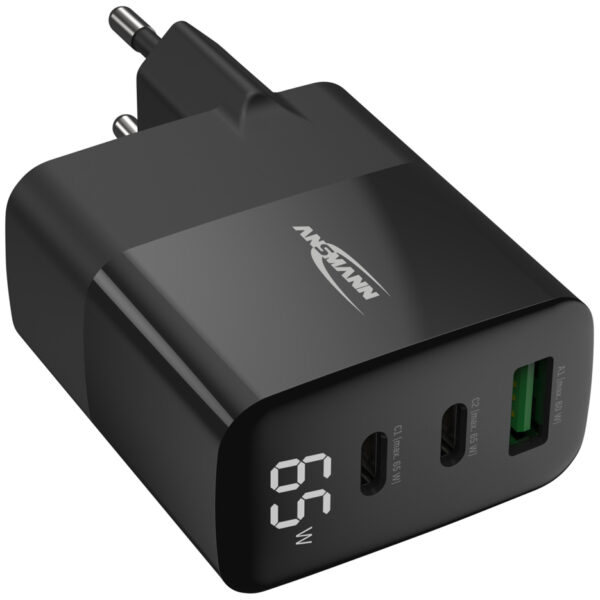 ANSMANN - USB-lader voor stopcontact - 365PD - Kleur: Zwart