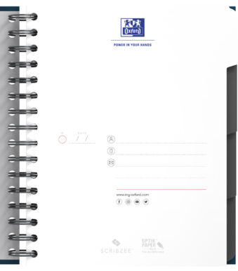 Geruit Oxford studieblok A5+ formaat