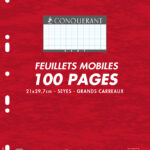 CONQUERANT SEPT ringbandinterieur, 50 vel, 210 x 297 mm