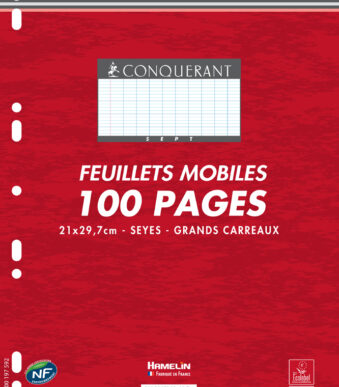 CONQUERANT SEPT ringbandinterieur, 50 vel, 210 x 297 mm