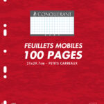 CONQUERANT SEPT ringbandinterieur, 50 vel, geruit, 210 x 297 mm,