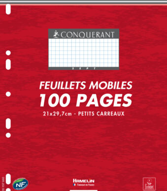 CONQUERANT SEPT ringbandinterieur, 50 vel, geruit, 210 x 297 mm,