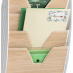 CEP - Wanddisplay Silva - A4 - 5 vakken - Wit/beuken