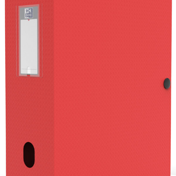 Oxford verzamelbox/opbergbox Memphis, vulhoogte: 100 mm, DIN A4, rood