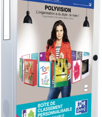 ELBA verzamelbox/opbergbox POLYVISION, A4, PP, vulhoogte: 40 mm, kleurloos