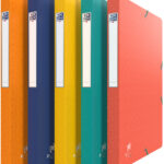 Oxford verzamelbox/opbergbox Bicolor Recyc+, DIN A4, rug: 25 mm, kleuren assorti