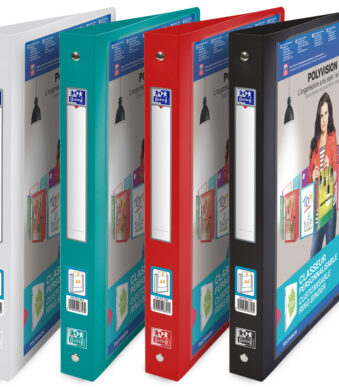 Oxford presentatie-ringband POLYVISION, 30 mm, kleuren assorti
