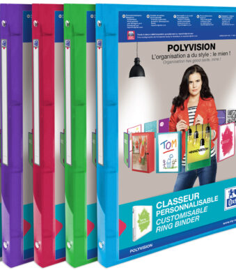 ELBA presentatieringband POLYVISION, 20 mm, kleuren assorti