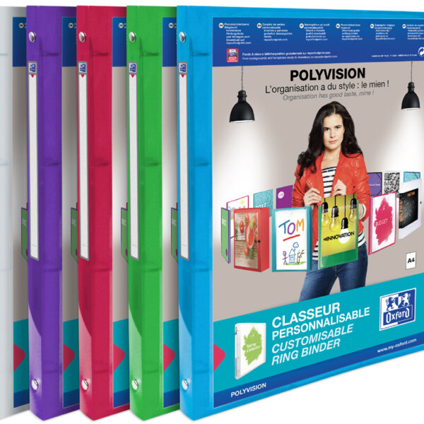 ELBA presentatieringband POLYVISION, 20 mm, kleuren assorti