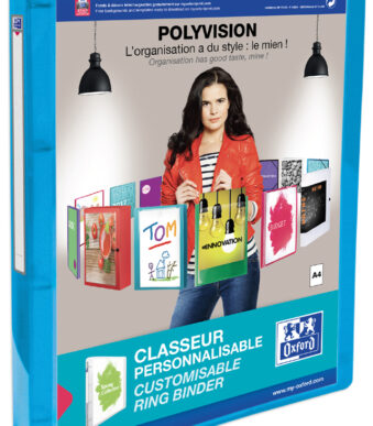 Oxford presentatieringband POLYVISION, 20 mm, blauw