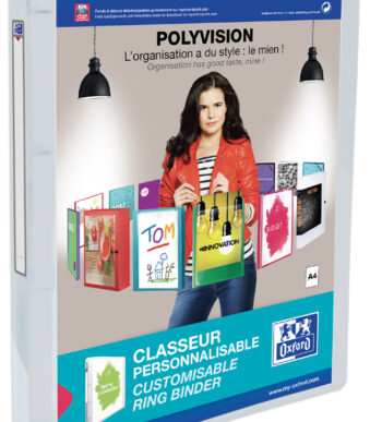 Oxford presentatieringband POLYVISION, 20 mm, kleurloos