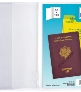 Oxford ID-kaarthoes, PVC, 2-vaks, 0,20 mm, formaat: 88 x 125 mm