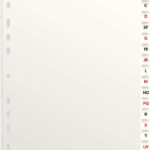 Oxford kartonnen tabbladen, A-Z, zonder ´ST´/´SCH´, A4, 18-delig