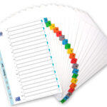 Oxford Mylarkartonnen tabbladen, A-Z, zonder ´ST´/´SCH´, 20-delig