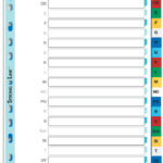 ELBA kunststof tabbladen, A-Z, DIN A4, gekleurd, 21-delig