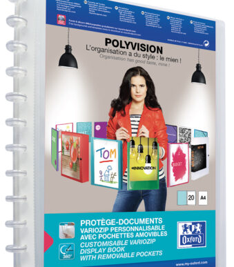 Oxford zichtmap Vario-Zipp POLYVISION, kleur: transparant