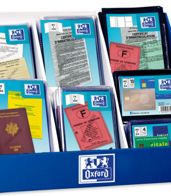 Oxford ID-kaarthoes, PVC, 93 hoezen in display