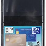 Oxford ID-kaarthoes, PVC, U-folder voor 10 kaarten, formaat: 65 x 95 mm