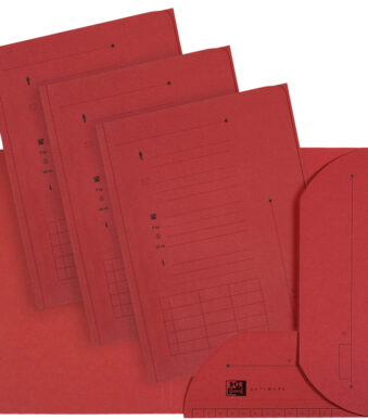 Oxford ULTIMATE binnenmap met 2 kleppen, A4, rood
