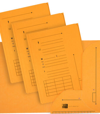 Oxford ULTIMATE binnenmap met 2 kleppen, A4, oranje