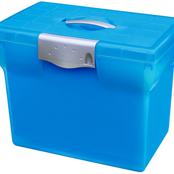 l´oblique hangmappenbox Class´N Go, doorschijnend-blauw