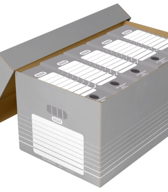 ELBA tric Archief- en Transportbox voor A4, grijs/wit