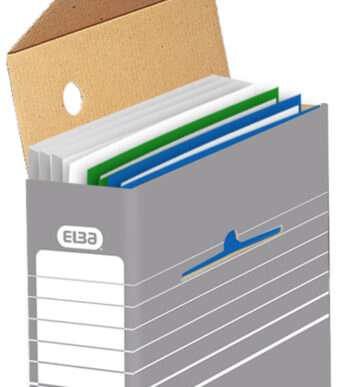 ELBA tric Archief-huls, breedte 110 mm, voor A4, grijs/wit