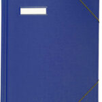 ELBA circulatiemap A4 van PVC, met hoekspanelastieken, blauw