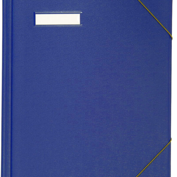 ELBA circulatiemap A4 van PVC, met hoekspanelastieken, blauw
