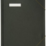 ELBA circulatiemap A4 van PVC, met hoekspanelastieken, zwart