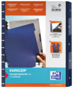 Oxford vario-zipp tabbladen, 5-delig, A4, 245 x 316 mm