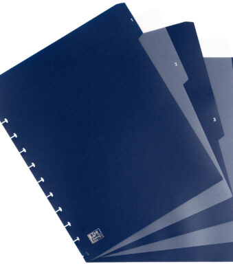 Oxford vario-zipp tabbladen, 5-delig, A4, 245 x 316 mm