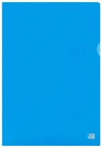 Oxford zichthoes Premium, DIN A4, PVC, glashelder, blauw, 25 stuks