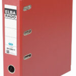 ELBA dubbelordner rado plast, rugbreedte: 75 mm, rood
