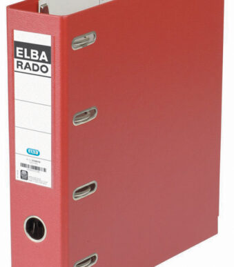 ELBA dubbelordner rado plast, rugbreedte: 75 mm, rood