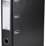 ELBA Ordner 4-Rings Rado Plast 75mm 2x A5 dwars zwart