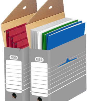 ELBA tric Archief-huls, breedte 95 mm, voor A4, grijs/wit