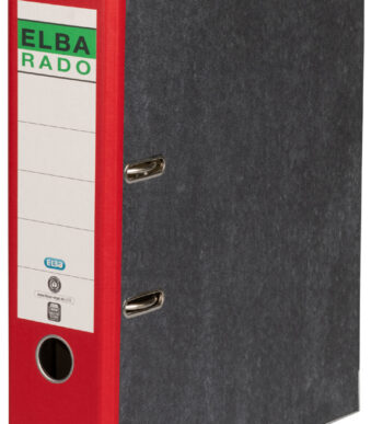 ELBA ordner rado gewolkt, rugbreedte: 80 mm, rood