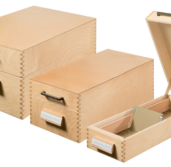 HAN tussenschot voor houten kaartenbakken A7 liggend