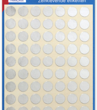 Markeringsdots, diameter 8 mm, zilver