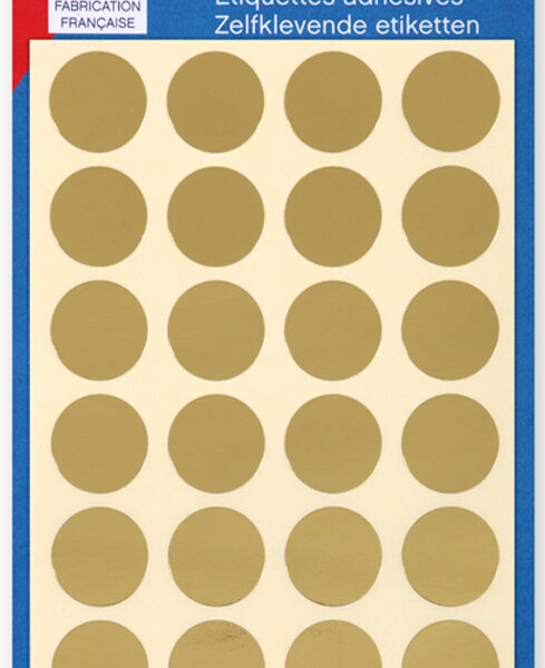 APLI Markeringsstickers, diameter: 15 mm, goud